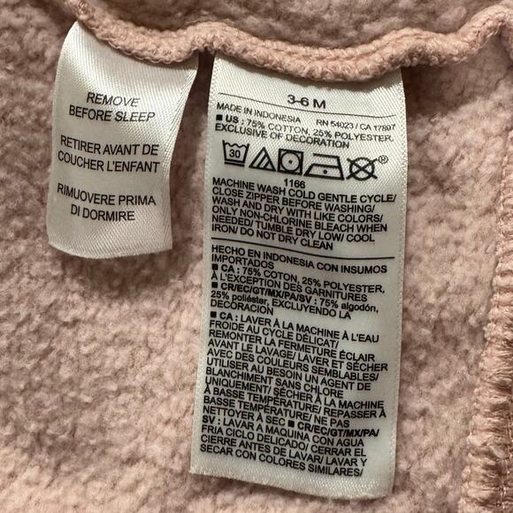 Old Navy Pink 3-6M ZIp Up Jacket - Picture 5 of 5
